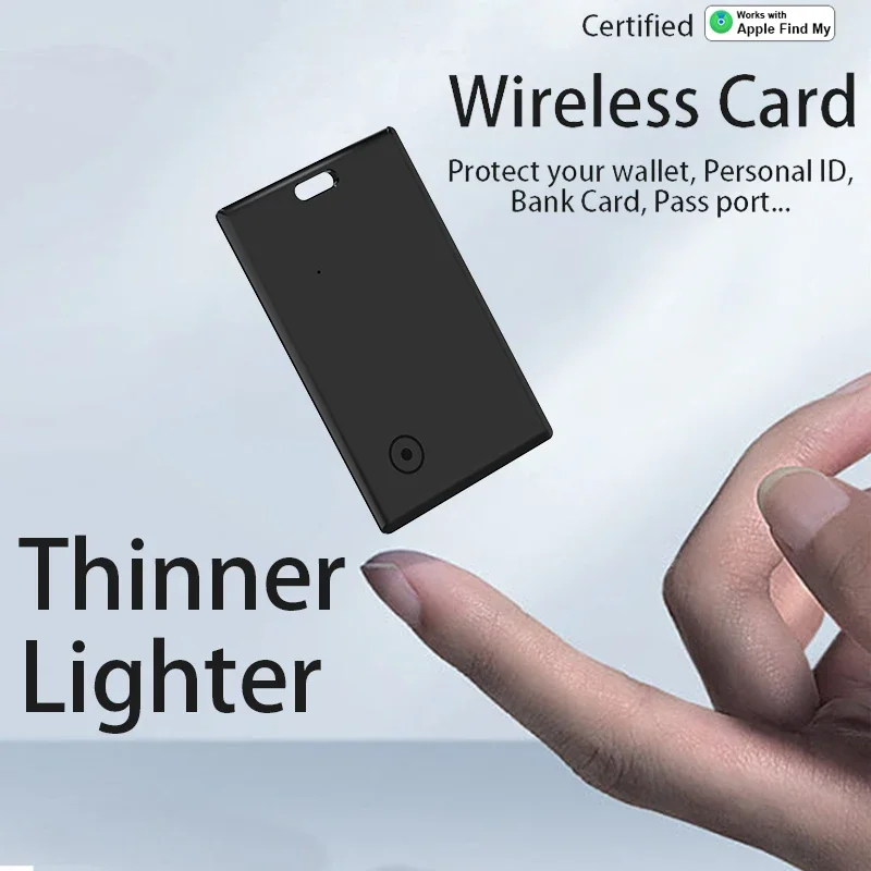 1/2pcs Thin Wallet Tracker Card Smart Tag Work with Find My (Only for iOS) Air Tag Bluetooth Search Locator Wallet Finder Card view 2