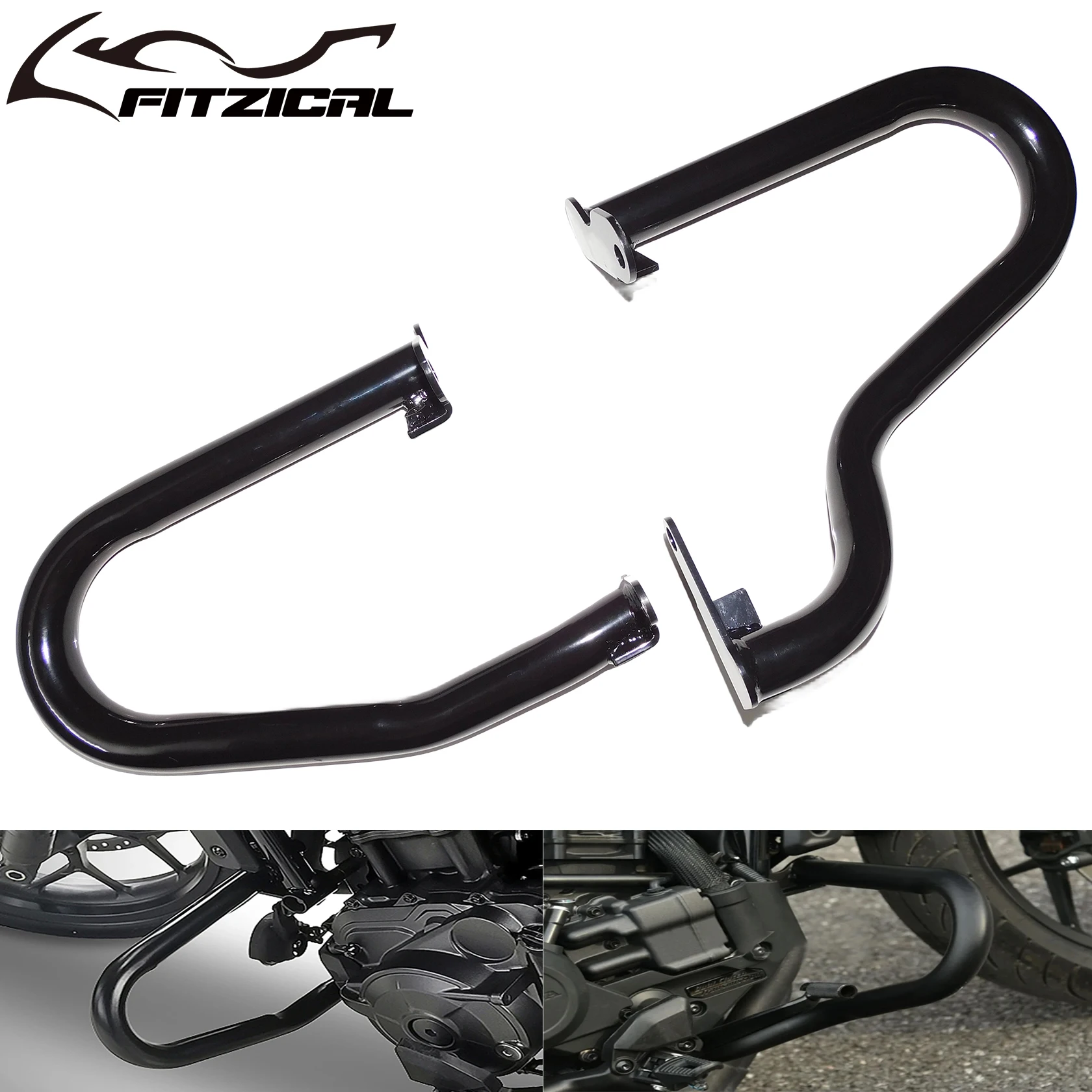 Motorcycle Engine Guard Front Crash Bar Bumper Highway Protection Frame Bright Black For Honda CMX 1100 Rebel 1100 2021-2023