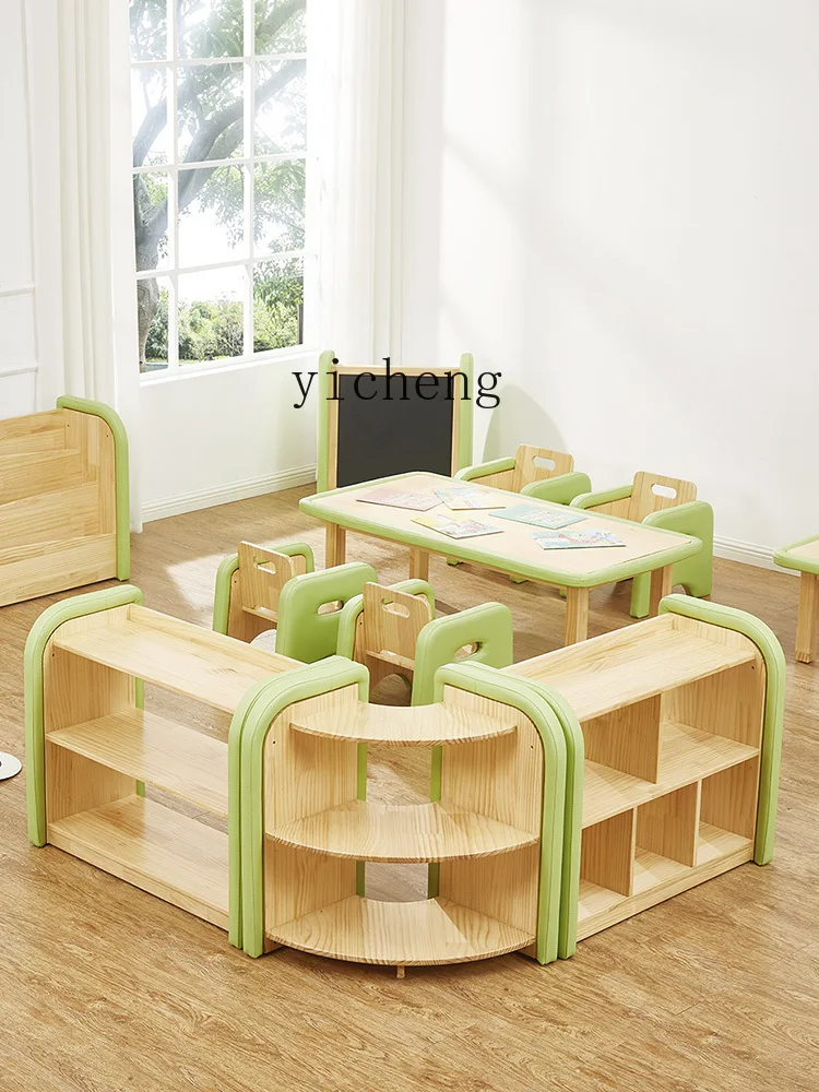 XL Kindergarten Children's Kindergarten Small Class Soft Bag Partition Cabinet Toy Cabinet Assembled Cabinet Reading