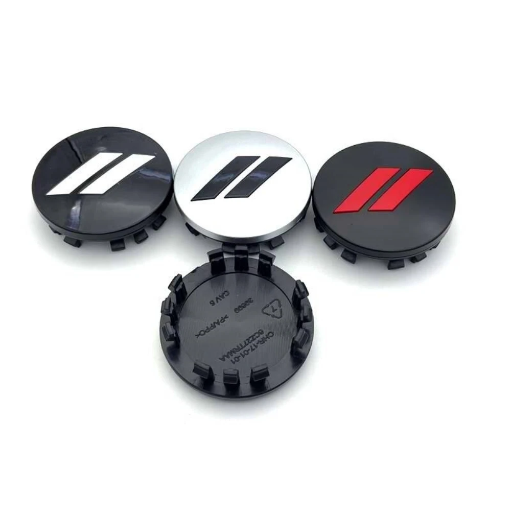 63mm 4pcs Car Logo Wheel Center Hub Caps Rim Cover Emblem Sticker for Dodge Charger Challenger Hell Cat SRT for Chrysler 300C