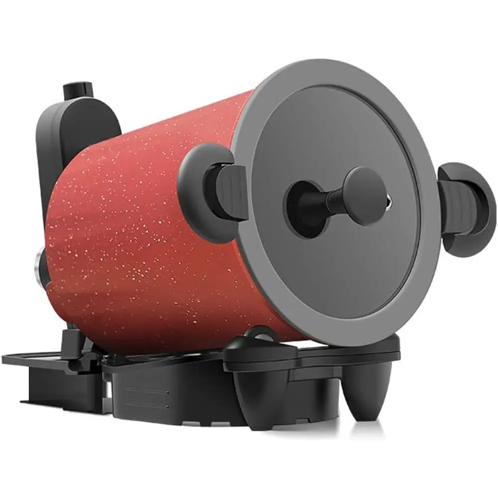 

Automatic Cooking hine 360° Rotatable Stir ry hine Multiunctional Stir ry Pot or Home Outdoor Camping Travel Cooking (RED)