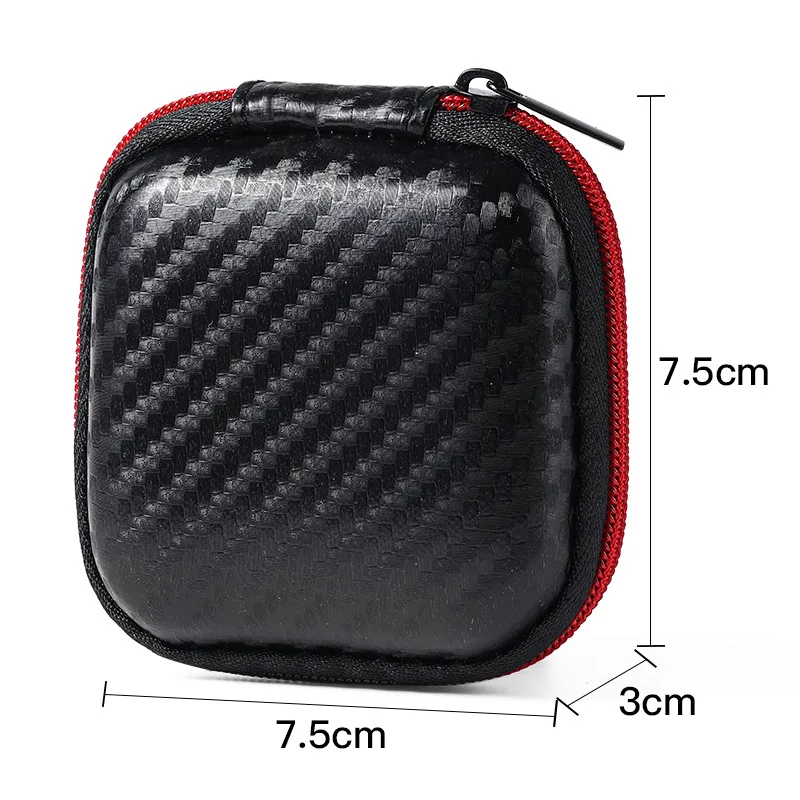 Di Động Mini Tai Nghe Chụp Tai Hộp Cứng EVA Tai Nghe Hộp Bảo Quản Túi Cho Earpod Tai Nghe Nhét Tai Không Dây Bluetooth Tai Nghe Chụp Tai Phụ Kiện