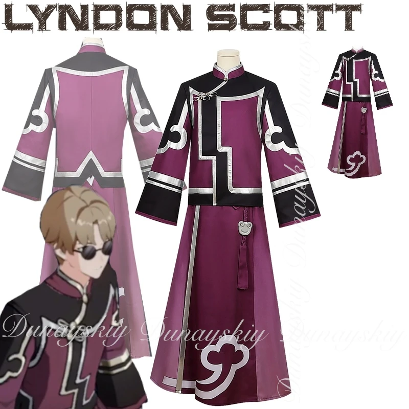 هونكاي: لعبة ستار ريل ليندون سكوت كوسبلاي باللون الأرجواني شركة السلام Interastral وكيل خاص أزياء تنكرية مجموعة كاملة