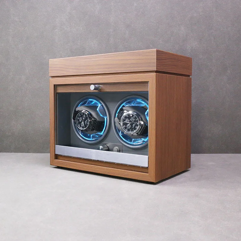 Disponibile Vertical2Table Carica orologio automatico Cuore di ghiaccio Luce blu Archiviazione desktop multifunzionale Arresto con coperchio aperto