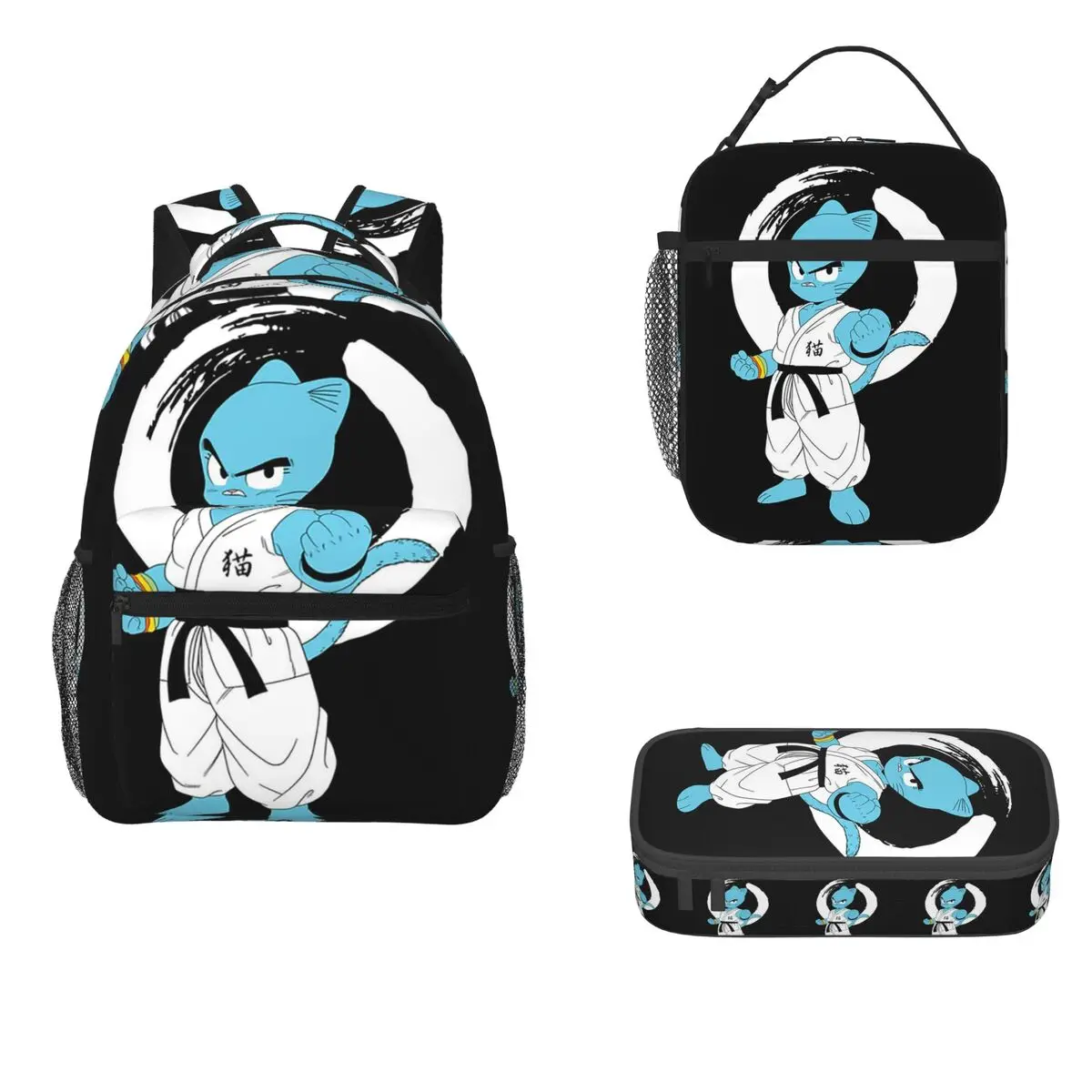 

Nicole Gumball Watterson Backpacks Boys Girls Bookbag Students School Bags Cartoon Rucksack Lunch Bag Pen Bag Three-Piece Set