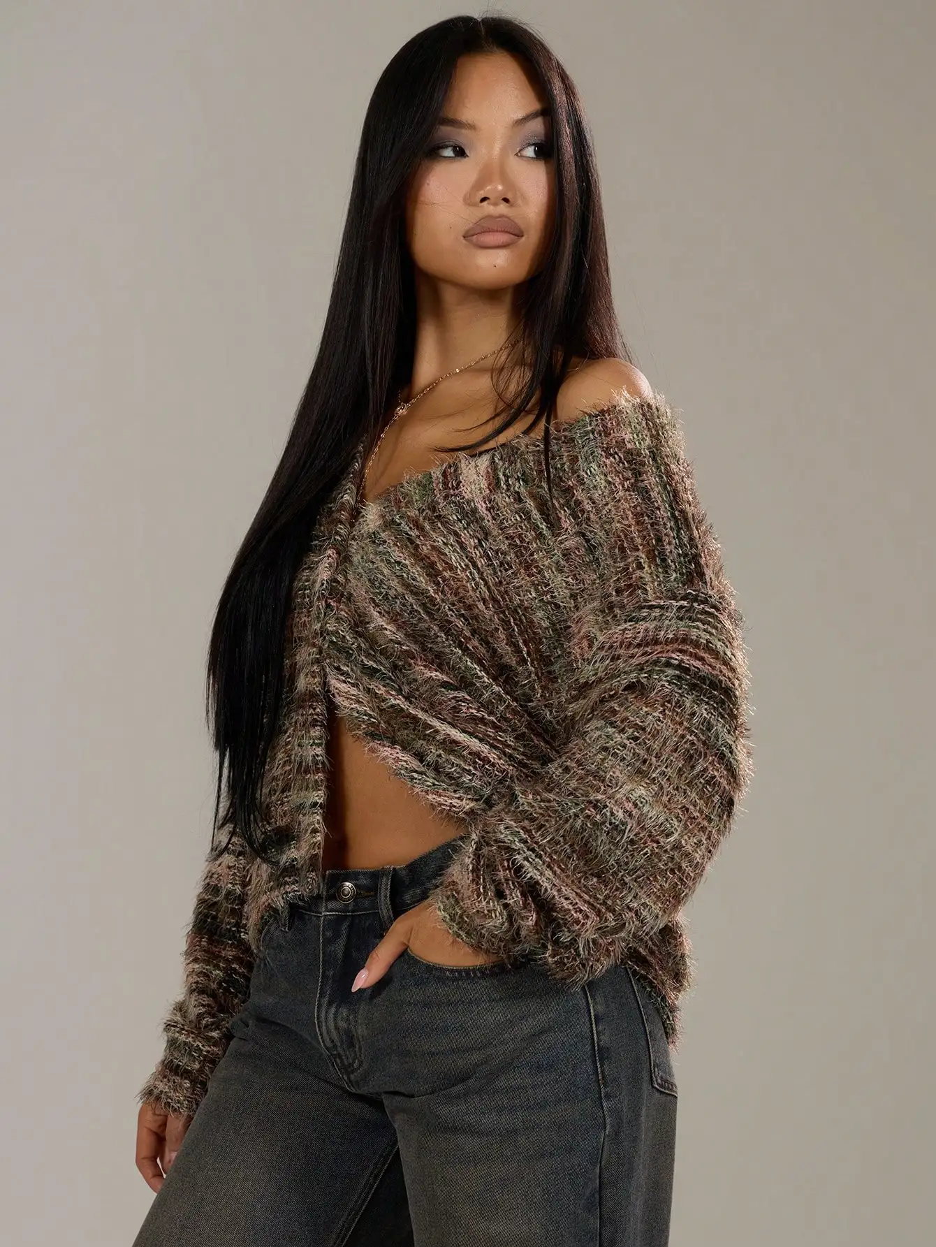 Cardigan Spring Casual Y2k 90's Stripe Oversized Airport Holiday Fall Back To School Autumn Winter Everyday Christmas