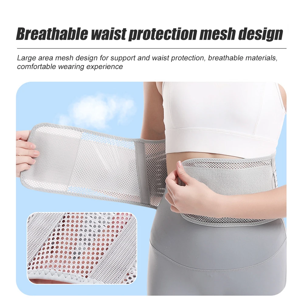 1Pc Back Brace Breathable Lower Back Support Belt Pain Relief with 4 Stays for Heavy Lifting Herniated Disc, Sciatica, Scoliosis