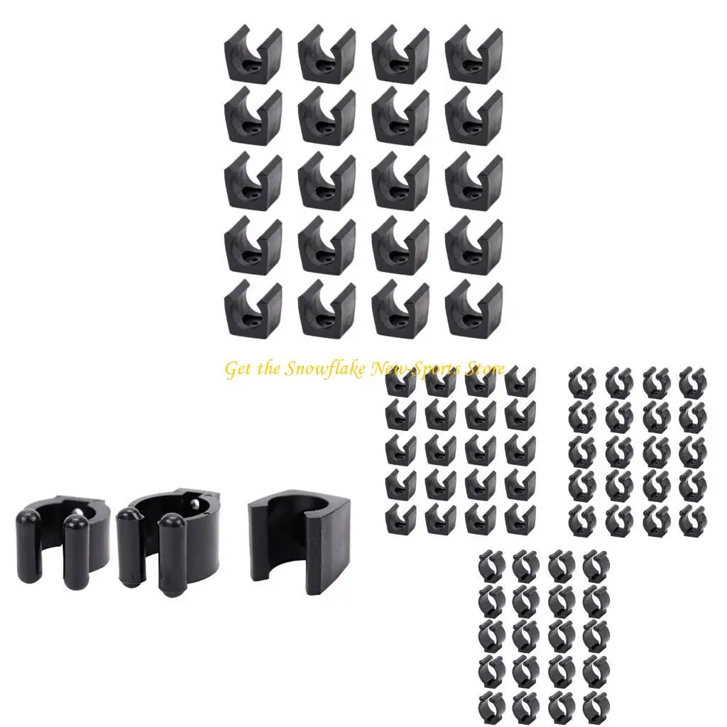 

E56d 20pcs Byliards Bool Cue Clips Clips Bool Holder Snooker Cue