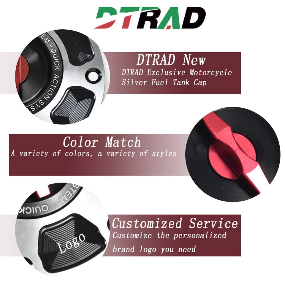 DTRAD CNC Aluminum Quick Release Fuel Tank Cap Screws Indian Scout/Bobber/Sixty 2016-2024 Challenger 2020-2023 Airbox KeylessMot - view 3