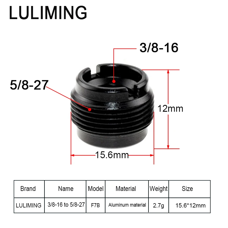 Microphone Adapter 5/8-27 Female to 1/4-20 Male Microphone Bracket Conversion Screw Metal 5/8 to 3/8-16 Microphone Accessories