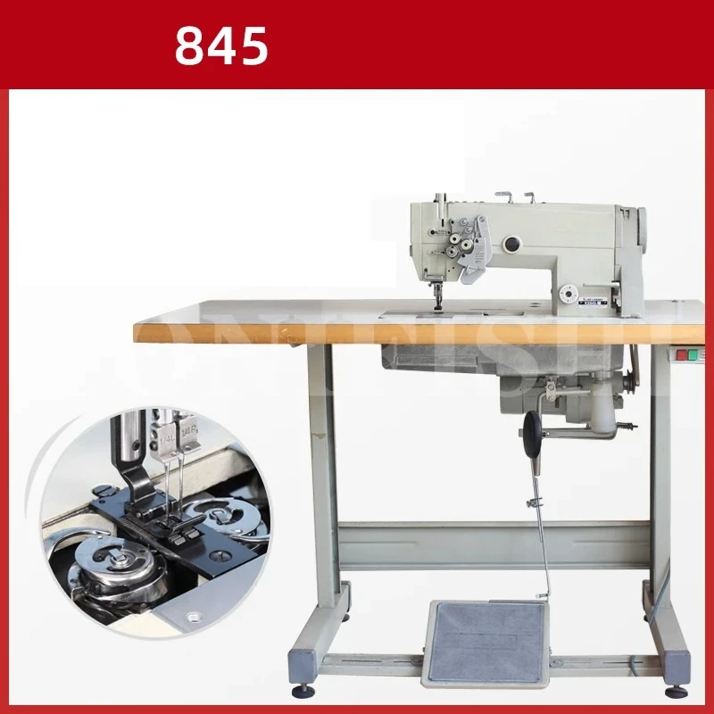 

845/875 double needle sewing machine industrial double needle machine large rotary hook pressing double thread