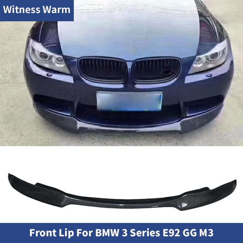 Front Bumper Lip Spoiler Splitters for Bmw E92 Refit M3 Bumper Carbon Fiber / Frp