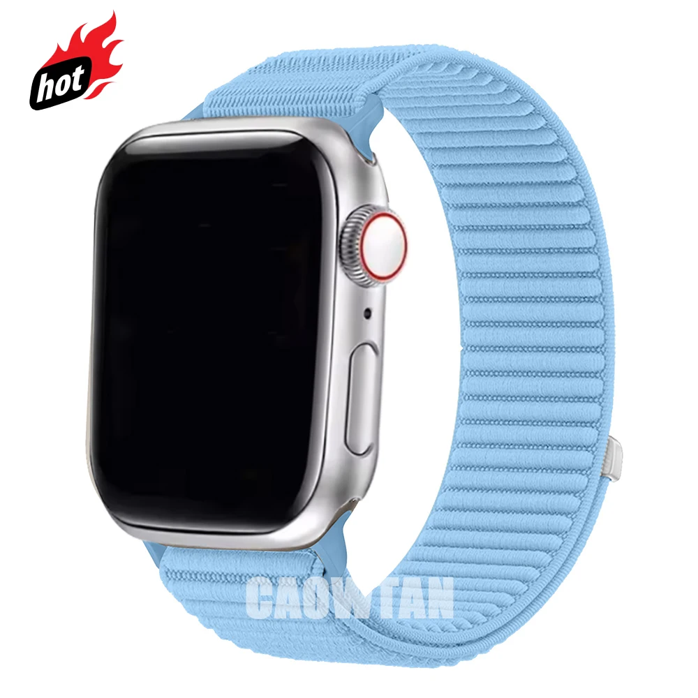 Für Apple Watch Band 10 42 mm 46 mm Ultra 49 mm Nylon-Sportarmband für iWatch 9 8 7 6 SE 5 4 41 mm 45 mm 44 mm 40 mm Correa-Armband