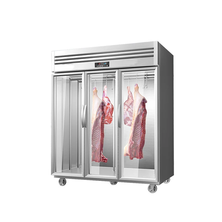 meat hanging cabinet Hanging Storage Fridge Meat fresh meat freezer display