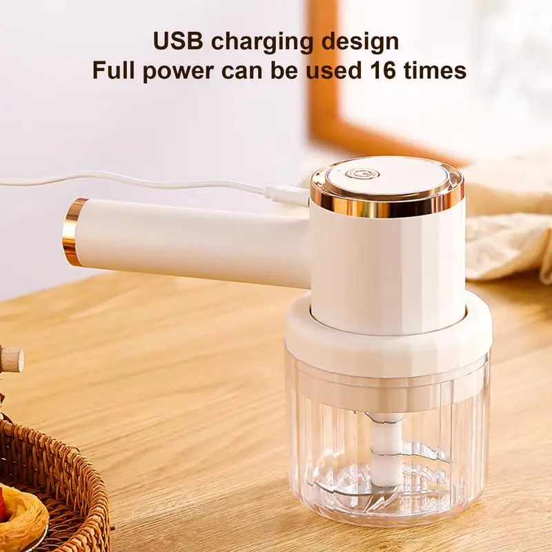 Electric Garlic Chopper 3In1 Electric Garlic Grinder Pulling And Cutting Garlic Food Processor Kitchen Tools For Ginger Chili