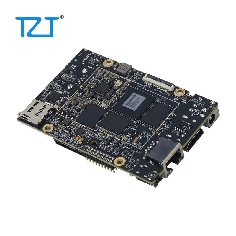 

Плата для разработки ИИ TZT ROC-RK3588S-PC, 8-ядерная, 8K, с открытым исходным кодом, Gigabit Ethernet RJ45 (4G+32G)