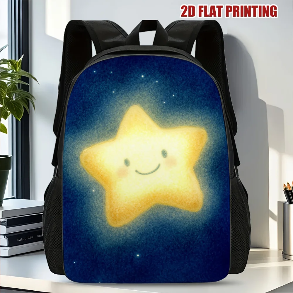 

1 Smile Starlight Backpack, Cool Practical Design, Suitable for Students and Young Professionals, Career Backpack, Work Bag