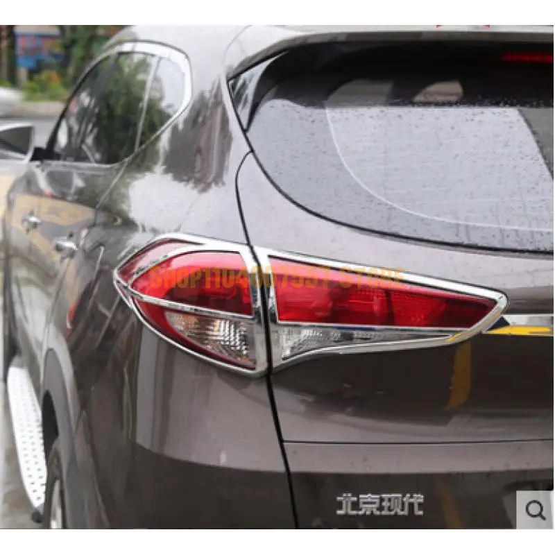 Car Accessories For Hyundai Tucson 2015 2016 2017 2018 Rear Trunk Headlight Tail Light Lamp Cover Trim