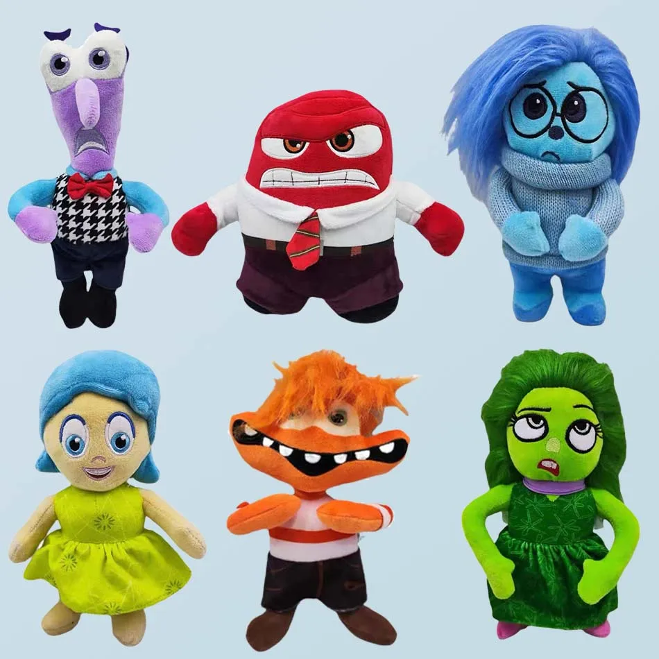 

Горячие плюшевые куклы Inside Out 2, плюшевые игрушки, милые мультяшные плюшевые куклы, мягкие аниме, периферийные игрушки, подарки на день рождения для детей