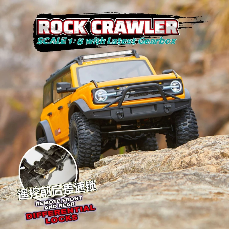 Easy Control YK4083 v2 1/8 Remote Control Electric Simulation Ford Wrangler 4WD High and Low Speed Climbing Off road Vehicle