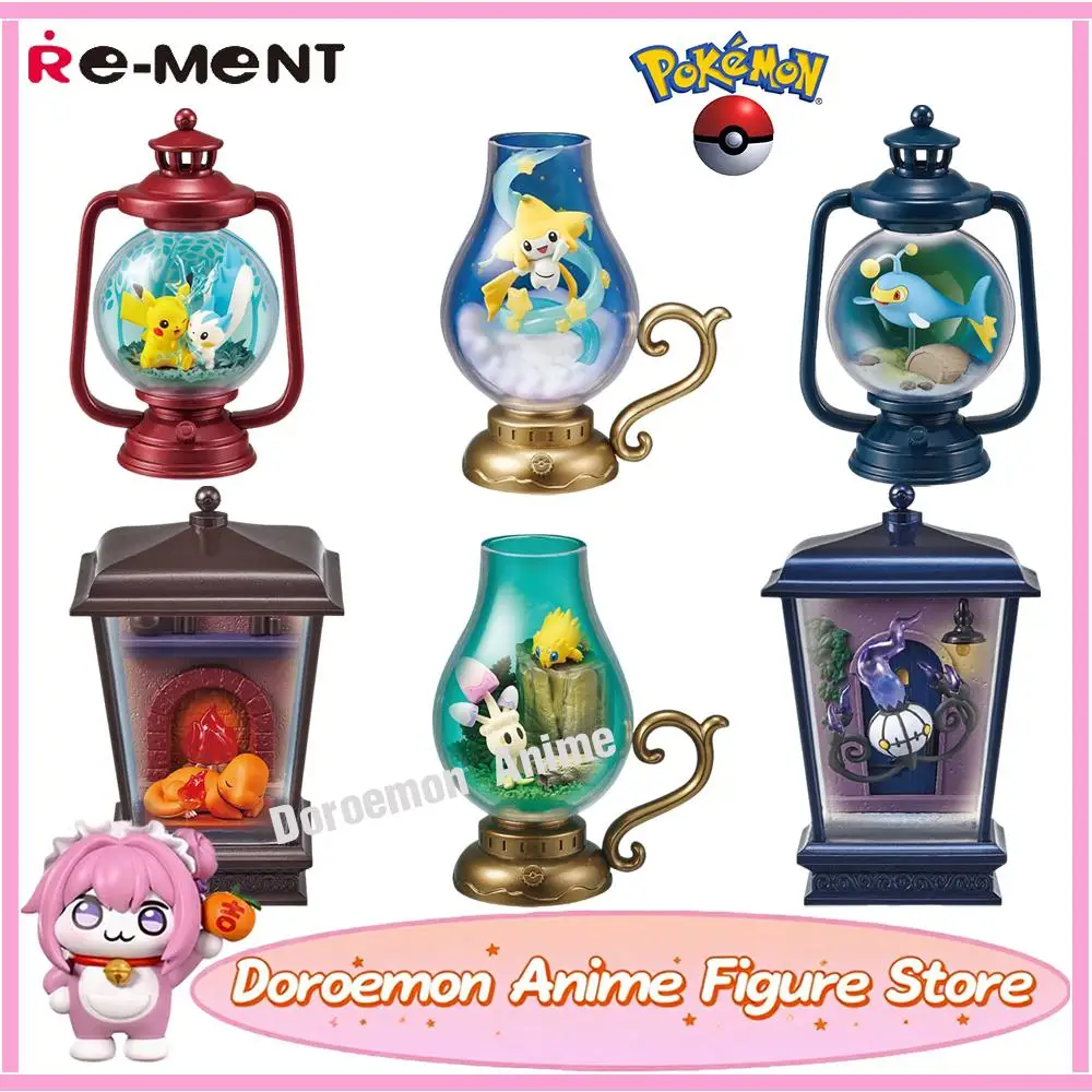 

Предварительный заказ, оригинальный Re-Ment Pokemon Lantern Diorama: 1 коробка (6 шт.), Коллекционная милая модель, игрушки, фигурки, подарки для фанатов, детская модель
