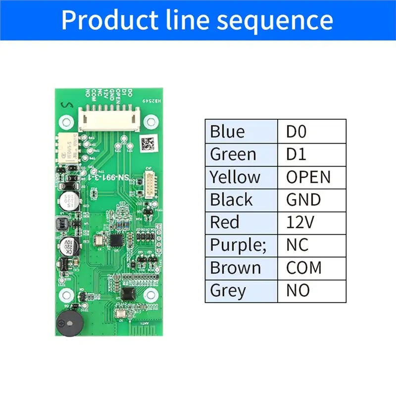 For TTLOCK APP For Magnetic Lock Mainboard 12V Wiegand Relay NO/NC Smart Access Control Door Access System Exit Button