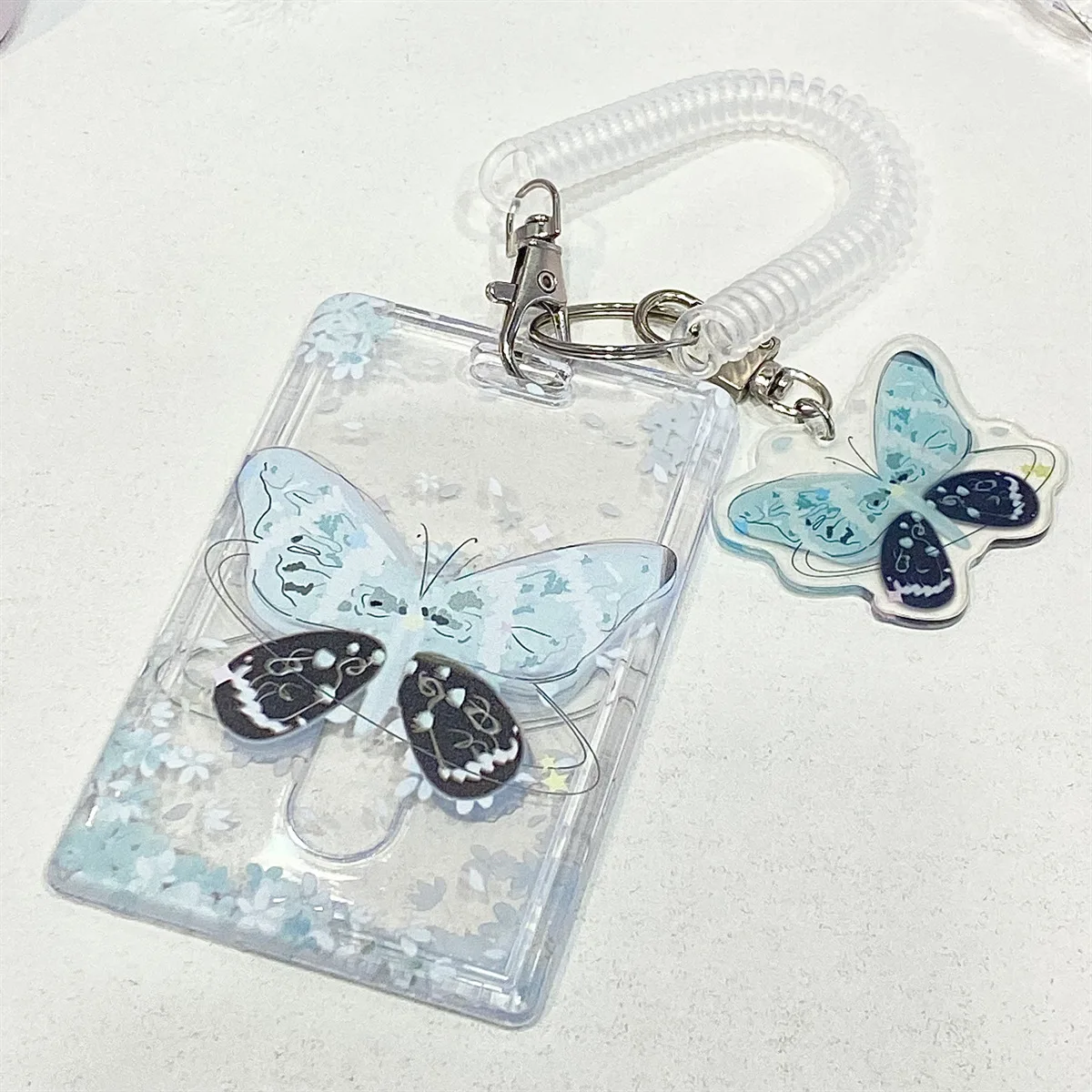 Schmetterlings-Ausweishalter aus Acryl, Fotokartenhalter für Kpop