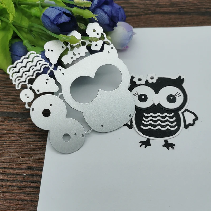 New Owl metal cutting die mould scrapbook decoration embossed photo album decoration card making DIY handicrafts