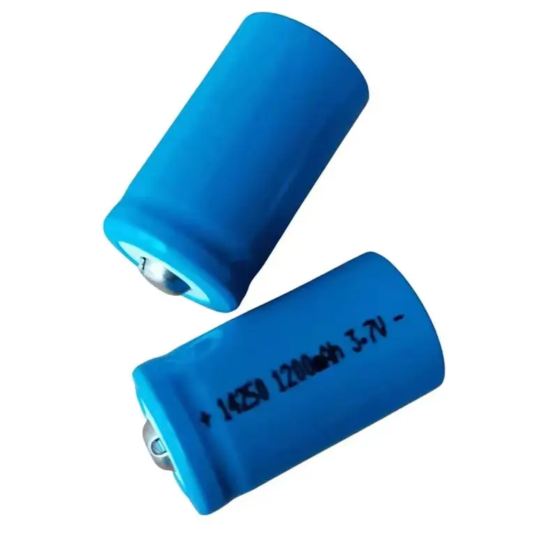 

20PCS 14250 3.7V 1200mAh Rechargeable Lithium Battery 1 2AA Size USB Charger For Automotive electronic equipment Smoke Alarm Toy