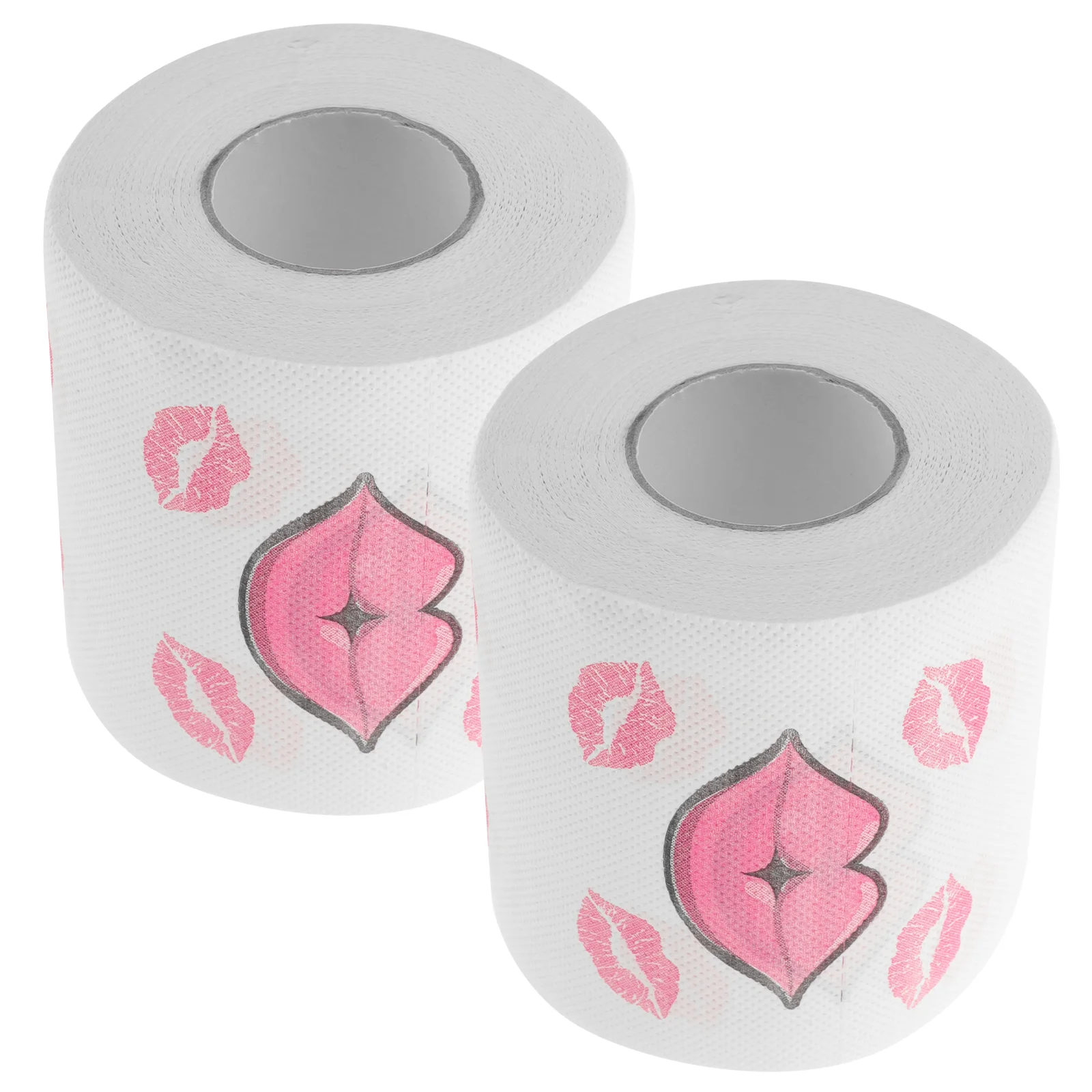 2 Rolls Printing Red Mouth Tissue Bulk Paper Towels Toilet Table Napkins Bathroom Accessory