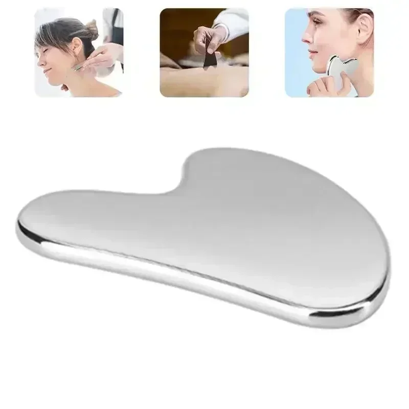 Stainless Steel Guasha Scraping Massage Scraper Face Massager Tightening Cooling Gua Sha Eye Face Board SPA Body Massage Tool