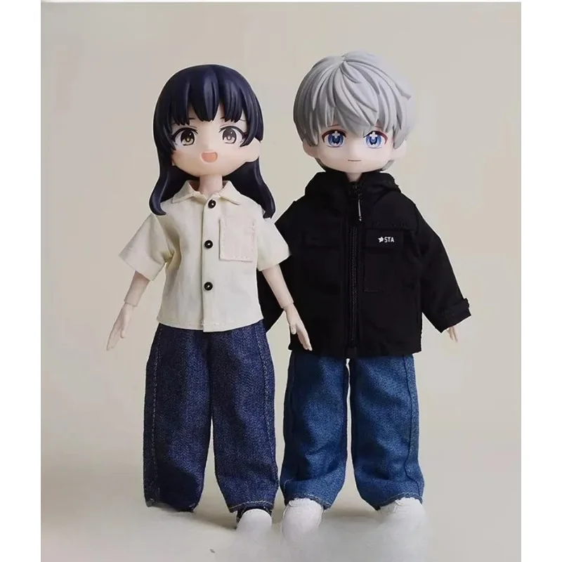 Maßstab 1:12, lockere Jeans mit geradem Bein, Soldatenkleidung, Modell, passend für 6'' Ashi 2.0 3.0 BJD Doll Romankey Notaman Actionfigur-Körper – Detail 3