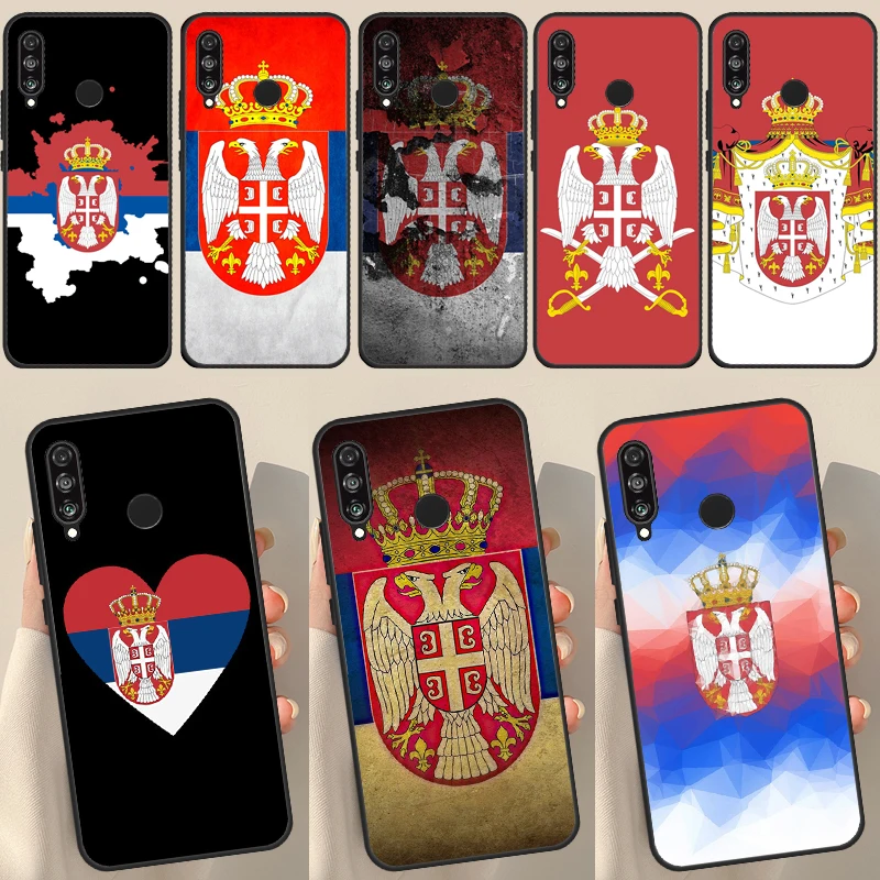 Cool Serbia Flag Case For Huawei P30 Lite P40 P20 P50 Pro Nova 5T P Smart 2021 2019 Cover For Honor 50 Lite