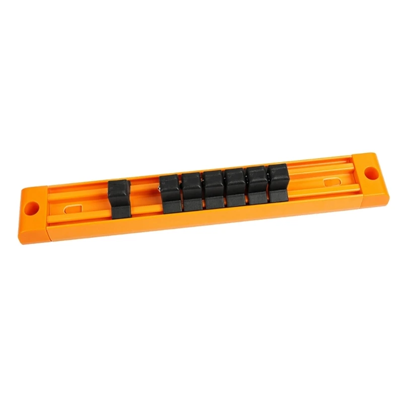 Rack porta prese con 6/7 clip per slot in acciaio Punta per punta esagonale per stoccaggio punte