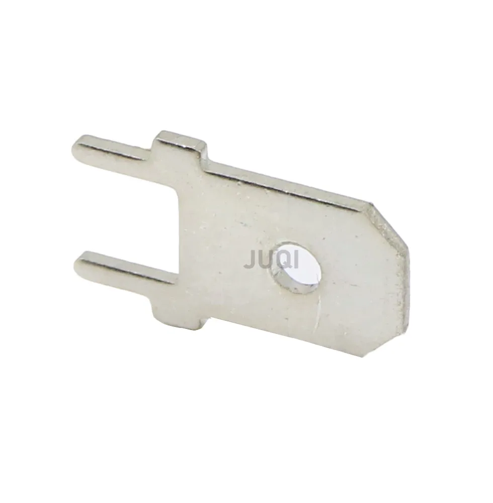 50pcs/100pcs  2.8mm/4.8mm/ 6.3mm terminal Circuit board insert PCB soldering terminals Circuit board insert thickness 0.8mm