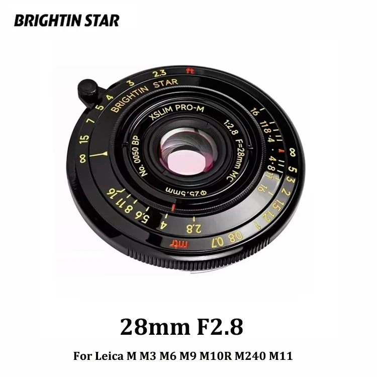 برايتن ستار 28 ملم F2.8 عدسة كاملة الإطار لايكا M M3 M6 M9 M10R M240 M11 أحادية اللون #1