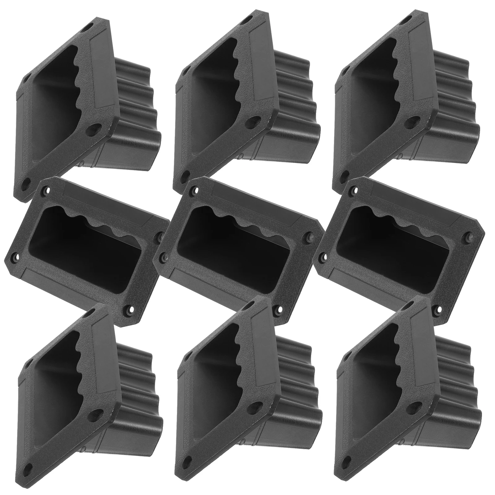 

8 Pcs Audio Handle Cabinet Handles Plastic Amplifier Replacement Speaker Barrier Guitar Abs Side Professional