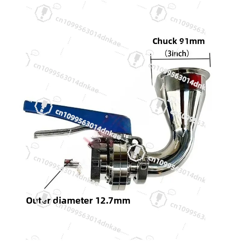 Fermentation Tank Slag Removal Modification Set 3inch Chuck Interface 91mm Chuck Fermenter Bottom Slag Discharge Interface