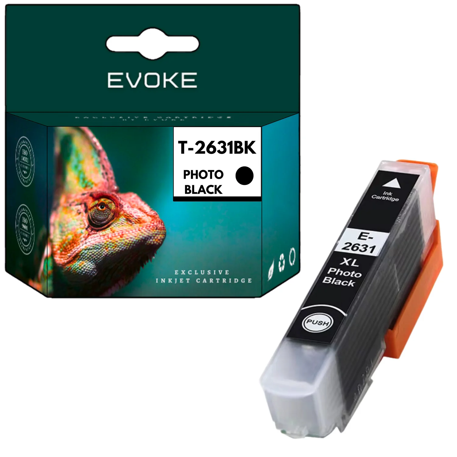 Evoke Compatibele Inkt voor Epson T2631 2631 C13T26314010 Zwart 13 ml 590 Pagina's Expression Premium Xp-510 Xp-520 Xp-600 Xp-605 Xp-610 Xp-615 Xp-620 Xp-625 Xp-700 Xp-710 Xp-720 Xp-800 Xp-810 Xp-820