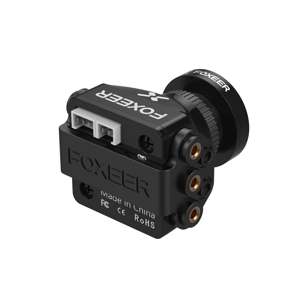 Foxeer Razer Mini HD 5MP 2,1mm lente M12 1200TVL cámara FPV estándar NTSC PAL conmutable 4ms latencia 22*22mm para Dron FPV