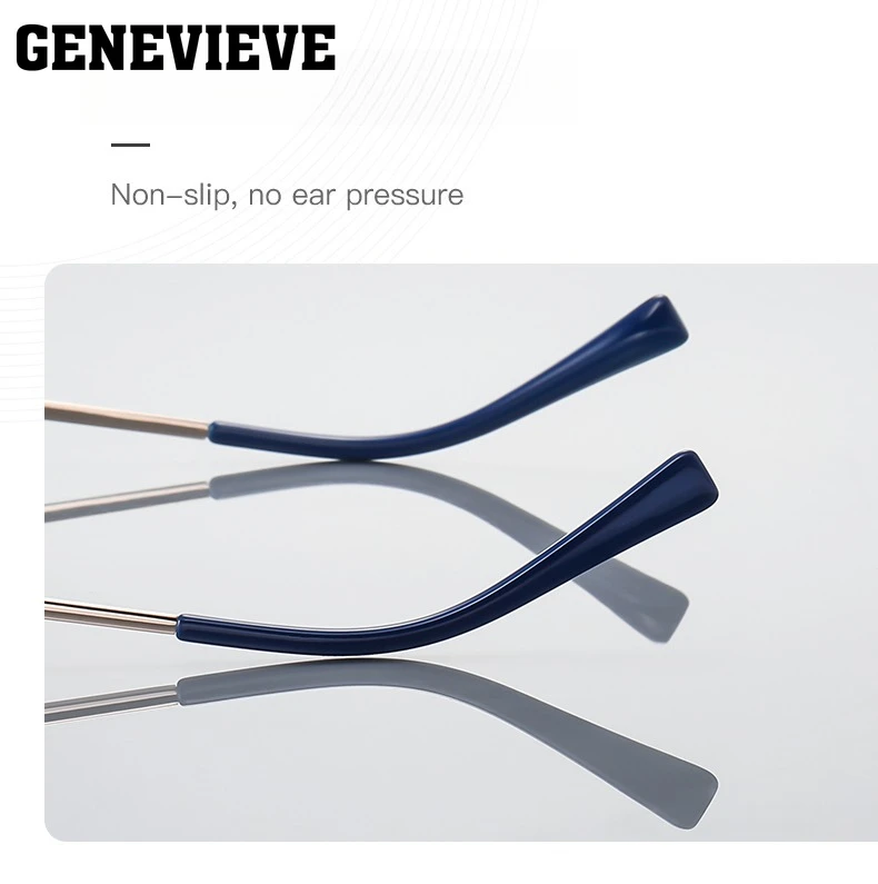 نظارات GENEVIEVE المعدنية الهندسية الناضجة المخصصة للنساء من قبل وصفة طبية لمكافحة اللونية الزرقاء في ستة ألوان PFD3093 #5