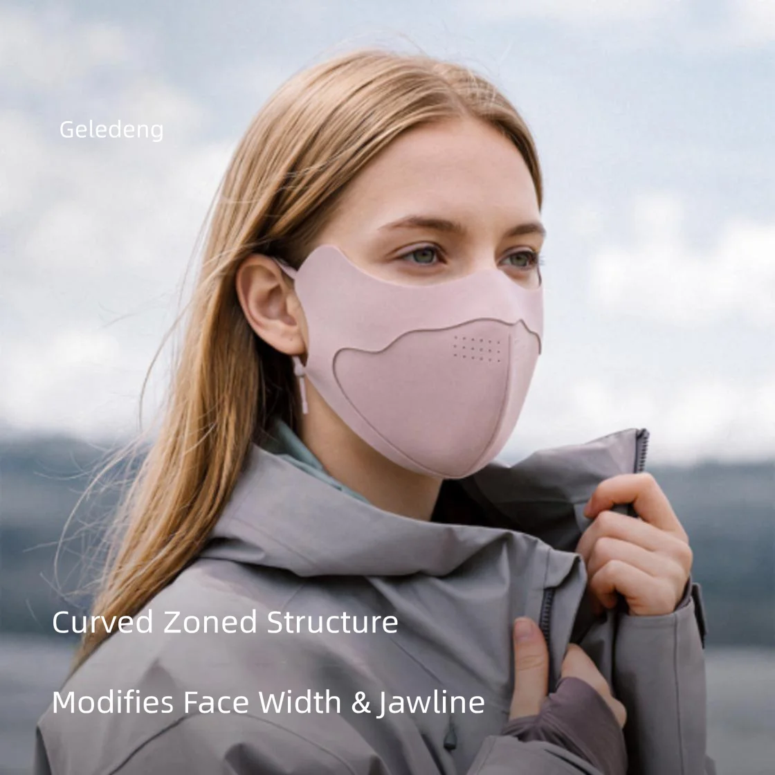 Winter and autumn warm face mask for women, 3D three-dimensional eye protection with high appearance level, windproof and cold-p