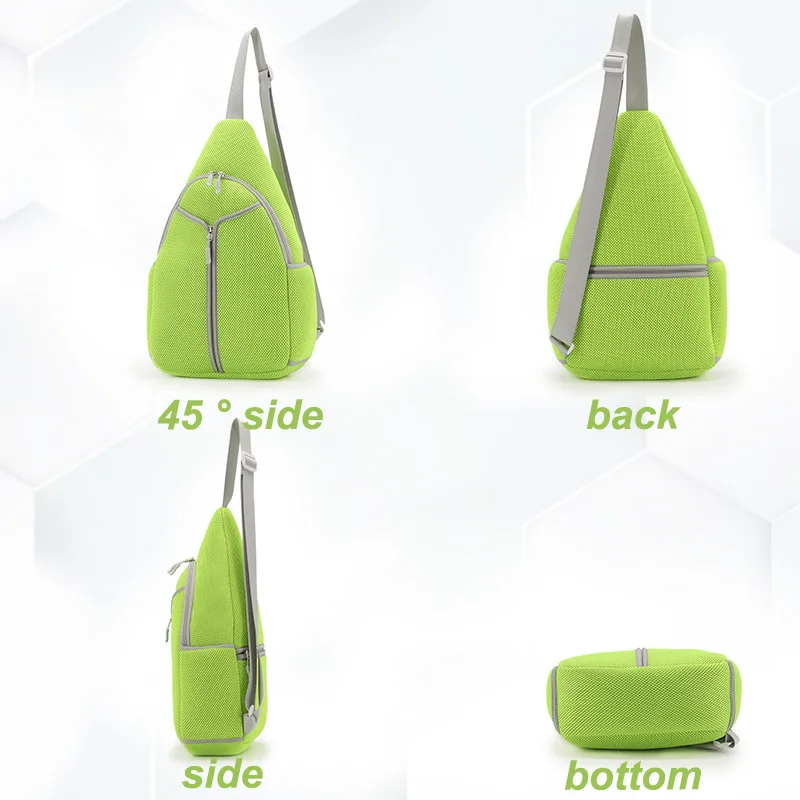 Bolsa Bandolera Pickleball - Mochila Bandolera para Pickleball, Tenis, Raqueta y Viajes para Hombres y Mujeres
