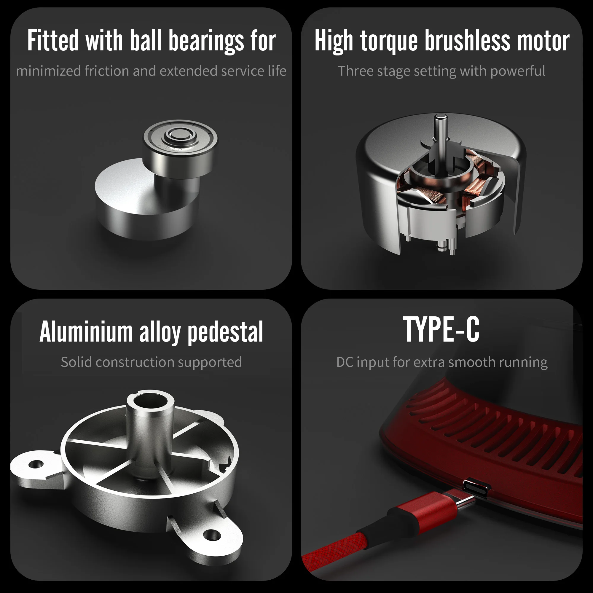 DSPIAE MS-02 محرك متأرجح عزم دوران عالي محرك بدون فرشاة 3200 دورة في الدقيقة 3 إعدادات سرعة لطلاء نموذج Gundam أداة خلط سريع