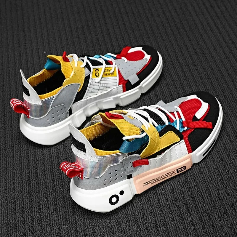 Summer 2024 Mixed Colors Sneakers Men Breathable Trendy Male Couple Shoes Big Size 46 Light Casual Shoe Zapatillas Hombre