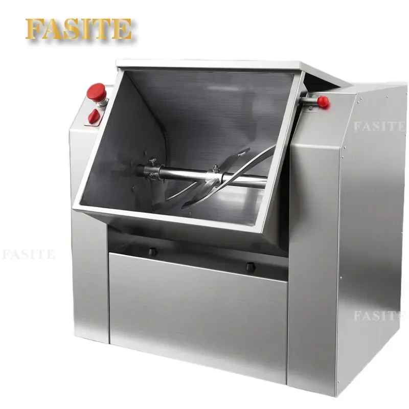 For Commercial Electric Stainless Steel Dough Mixer 15kg Flat Knife Flour Mixing Stuffing Machine Heavy Duty Bakery