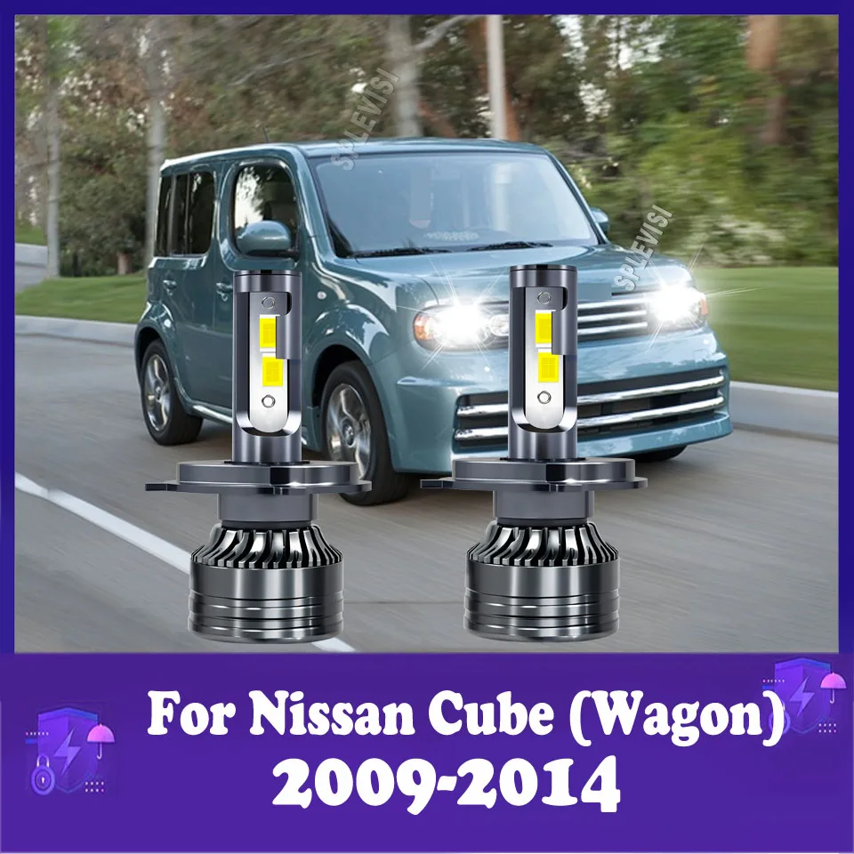 2Pcs H4 9003 High and Low Beam Preium Performance luces led para auto For Nissan Cube (Wagon) 2009 2010 2011 2012 2013 2014