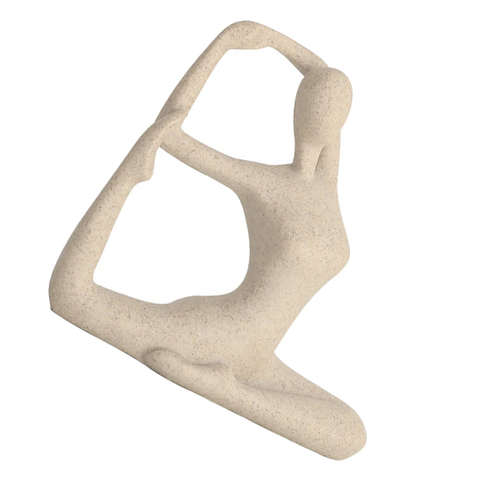

Yoga Figure Shape nament Resin Yoga Figurine Decor Living Room Bedroom Car Office Lightweight Portable Home Workspace Figure