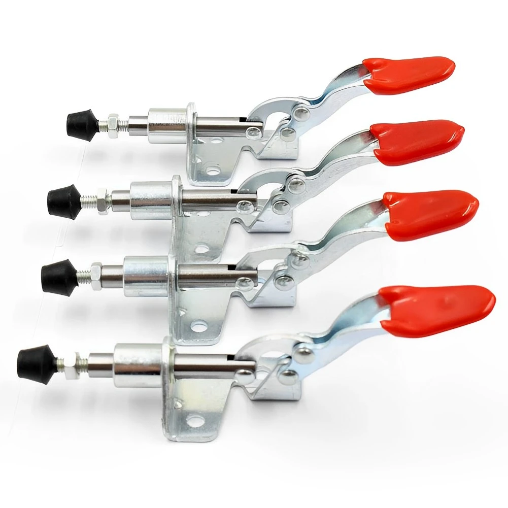 1/2/3/4PCS 50Kg Pull Action pionowy zacisk przegubowy z pcv z tworzywa sztucznego uchwytem do ręcznego narzędzia GH-301AM zaciski — zdjęcie 5