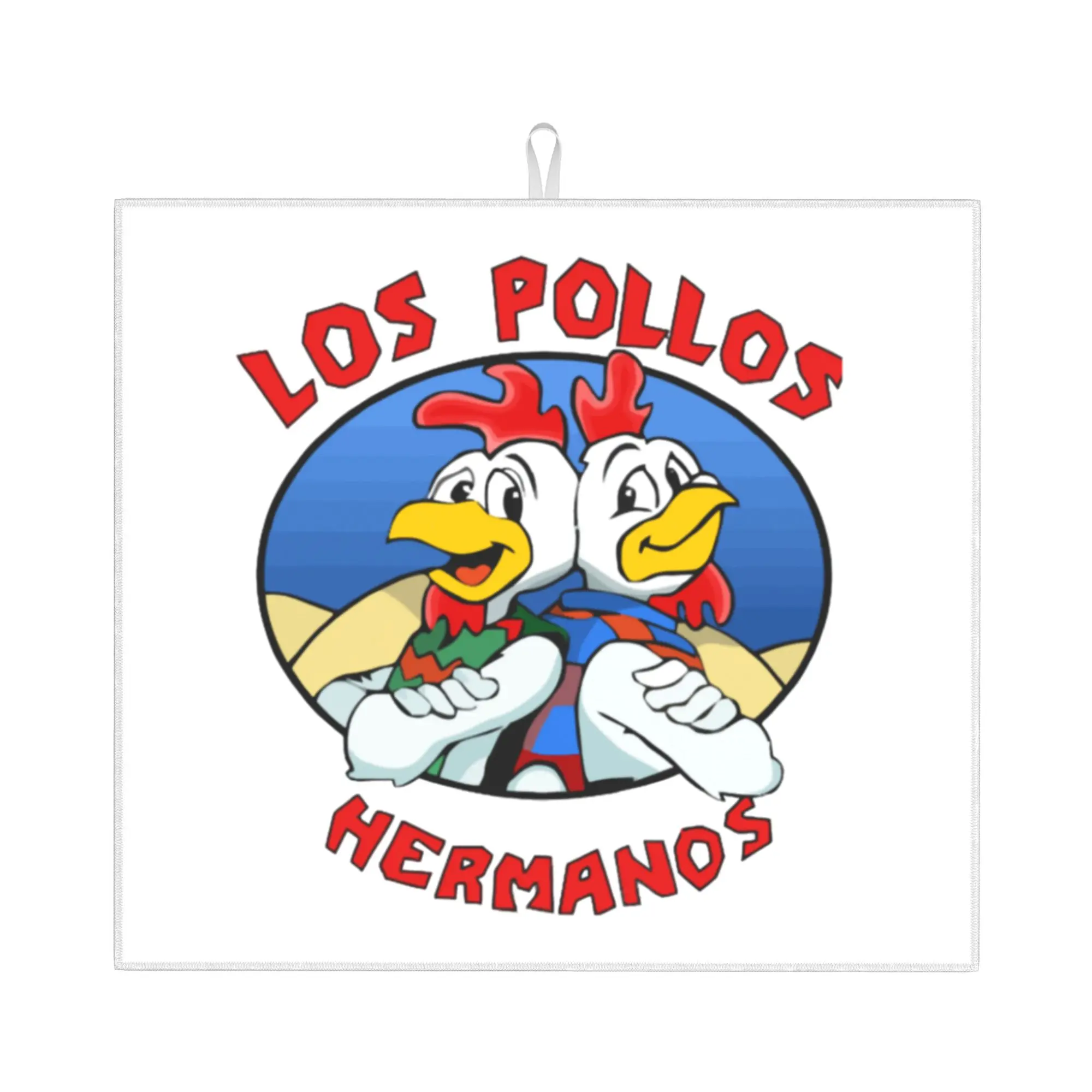 Los Pollos Hermanos Drying Mat For Kitchen Waterproof Reusable Breaking Chicken Brothers Bad Bathroom Countertop Protector Mat